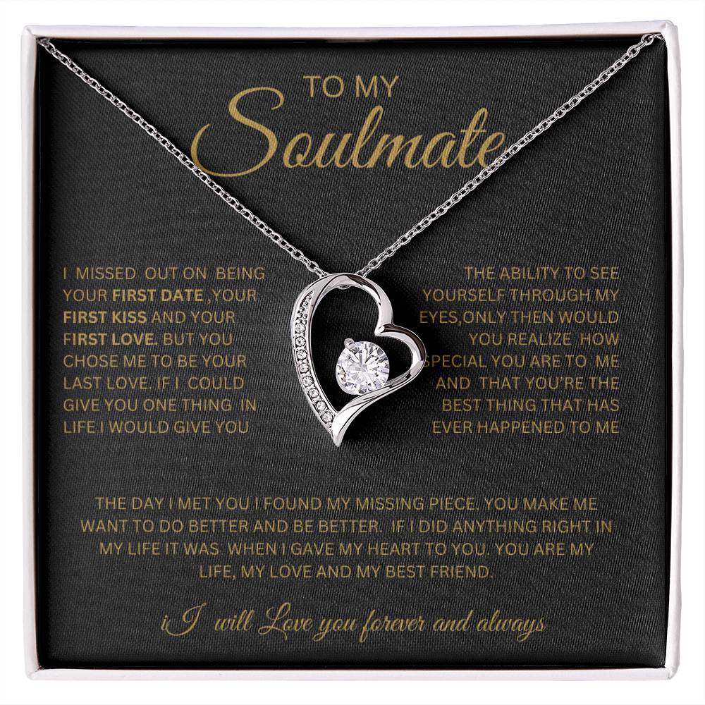 To My Soulmate-Heart Necklace