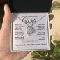TO MY GORGEOUS WIFE I LOVE YOU FOREVER HEART NECKLACE