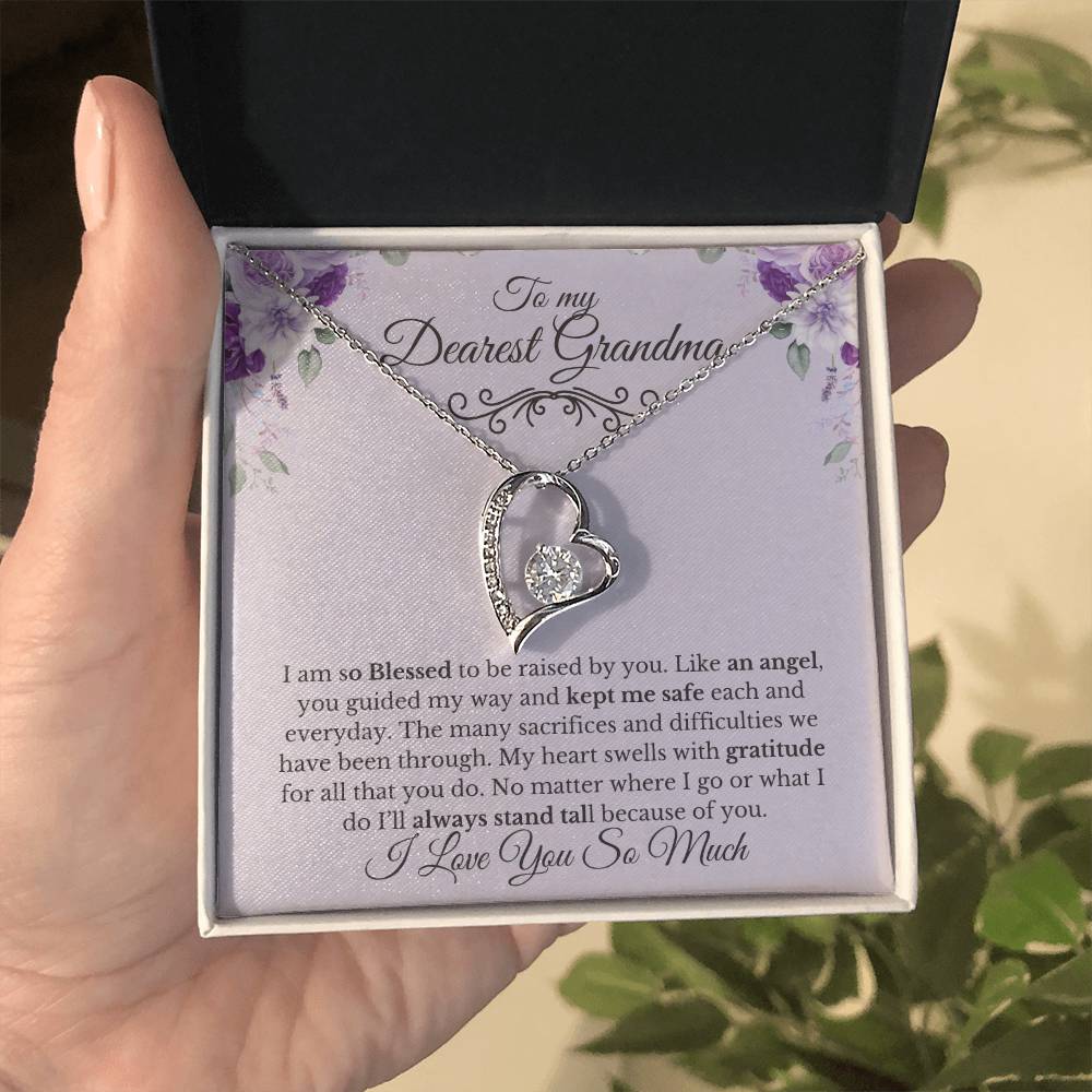 To My Dearest Grandma-Thank You | Forever Necklace