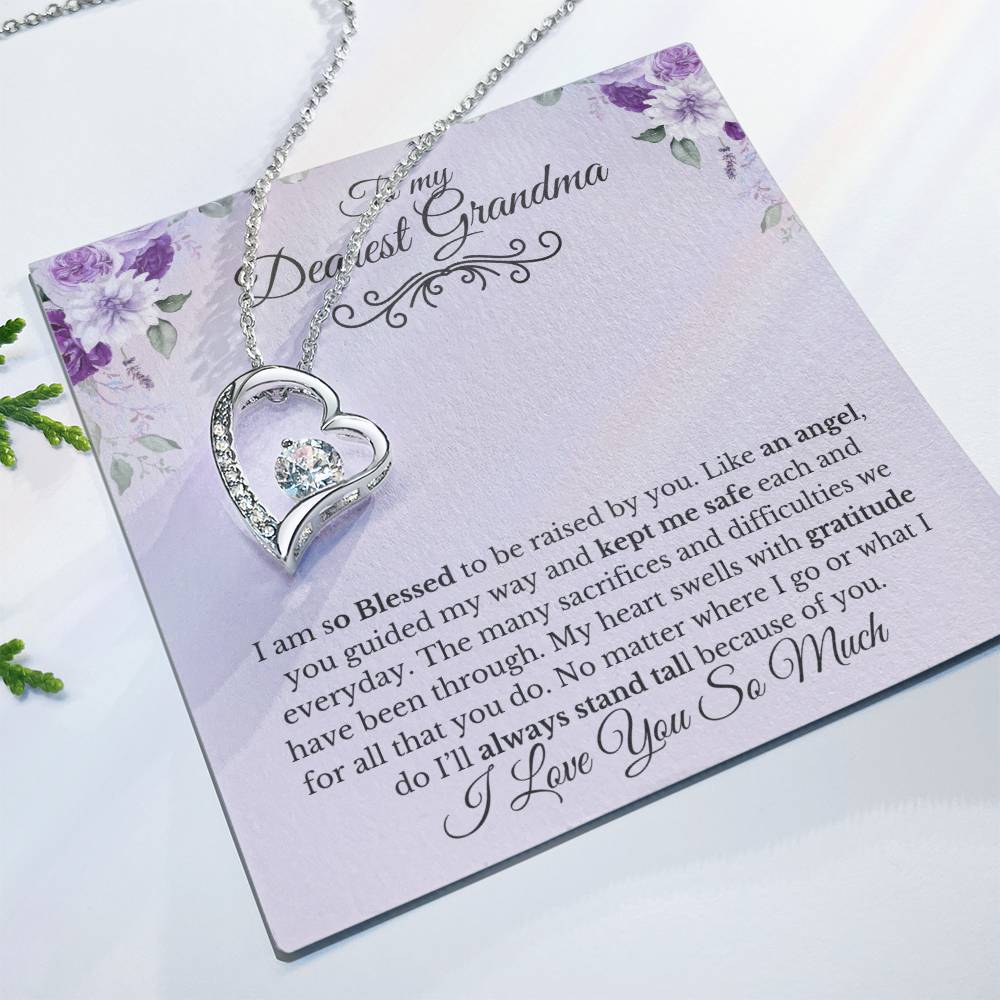 To My Dearest Grandma-Thank You | Forever Necklace
