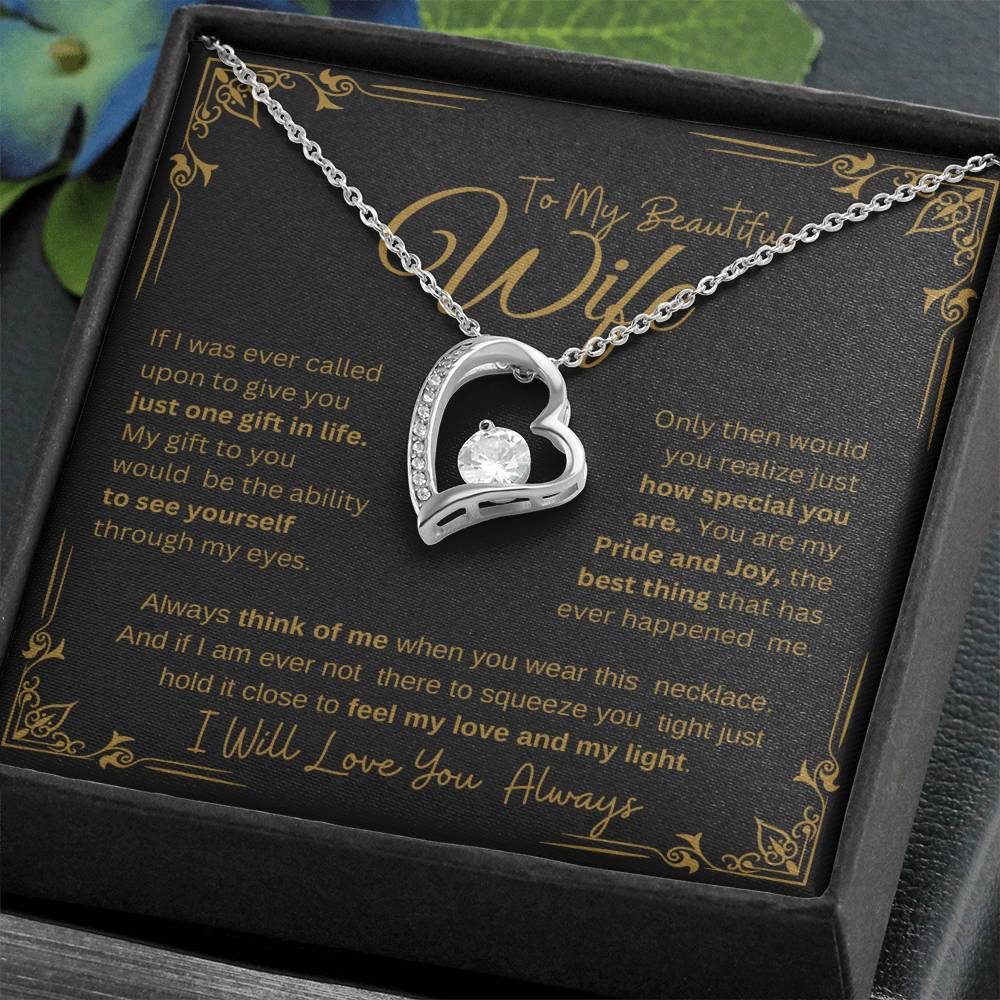 MY BEAUTIFUL WIFE YOU ARE SPECIAL TO ME FOREVER NECKLACE
