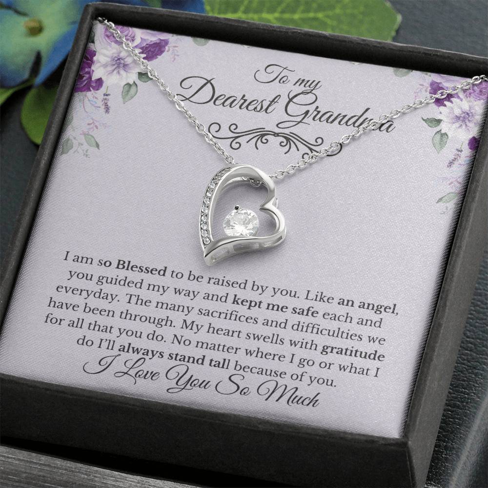 To My Dearest Grandma-Thank You | Forever Necklace