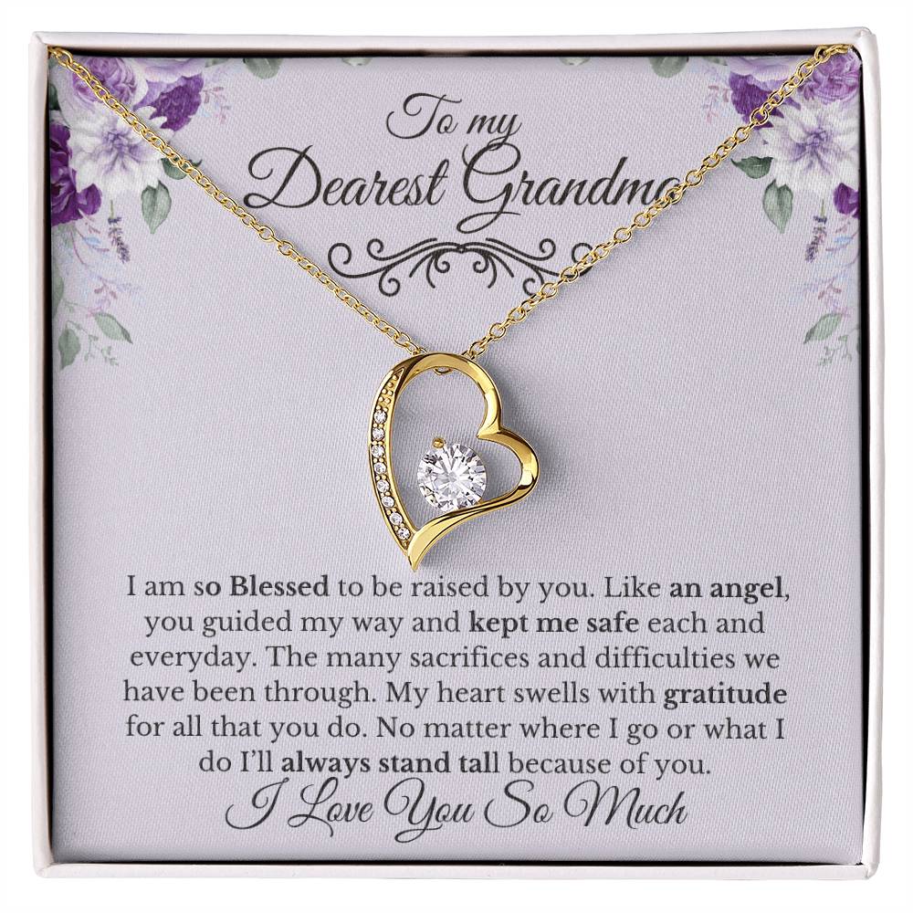 To My Dearest Grandma-Thank You | Forever Necklace