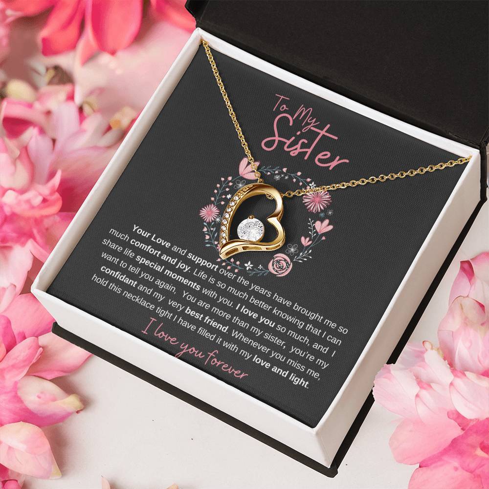 I Love You Sister | Forever Heart Necklace