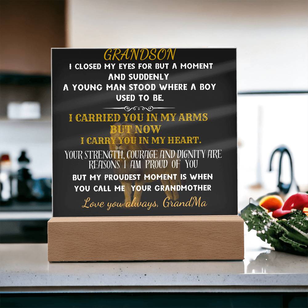 GRANDSON- I LOVE YOU ALWAYS|ACRYLIC PLAQUE
