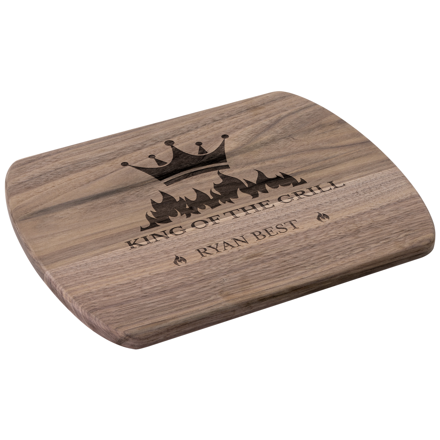 King Of The Grill Hardwood Oval Cutting Board
