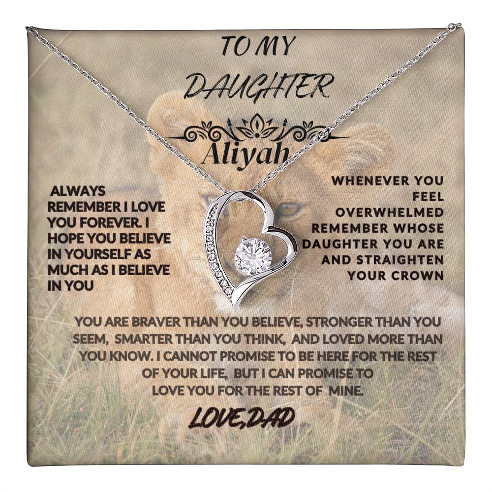To My Daughter- Forever Love Necklace
