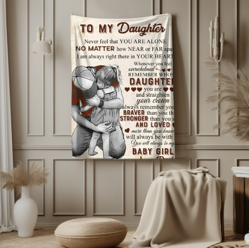 To My Daughter | Arctic Fleece Blanket 50x60