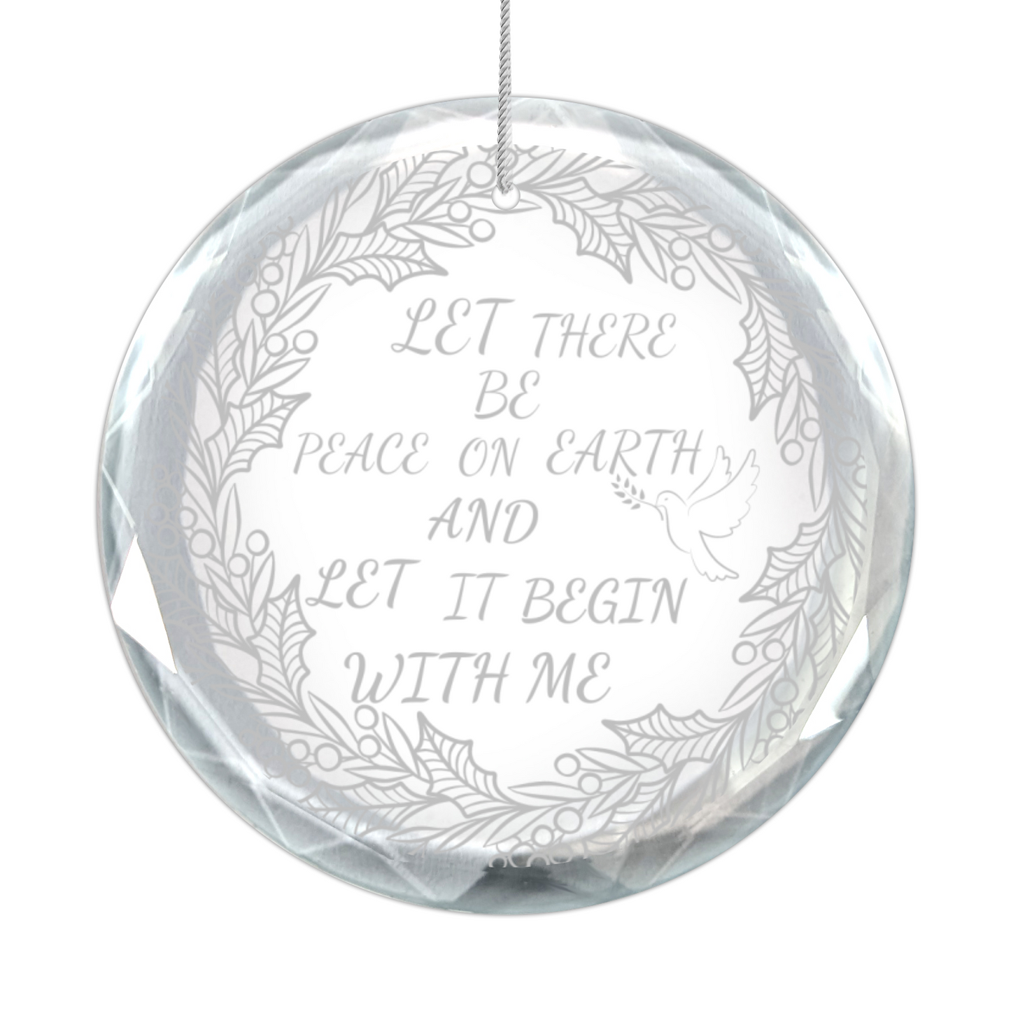 Let Peace Begin With Me Ornament With Gift Box