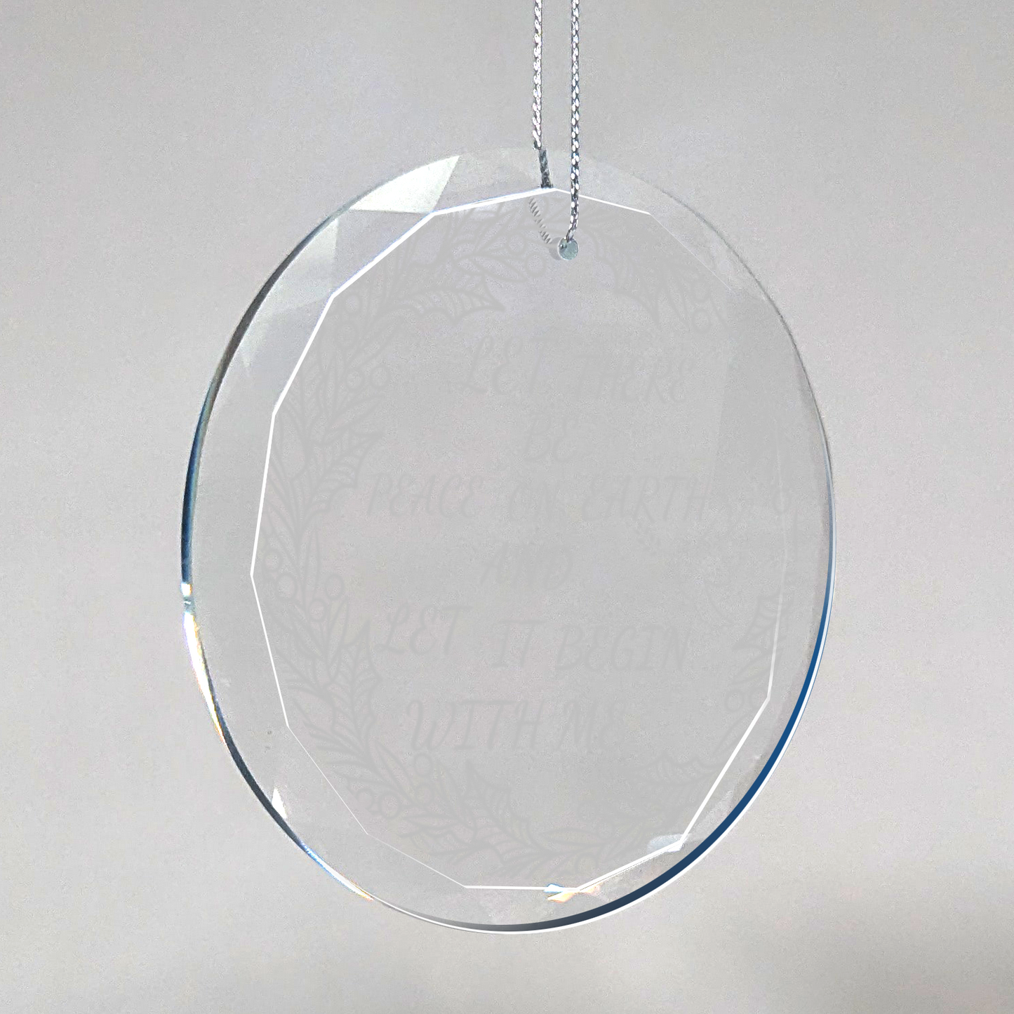 Let Peace Begin With Me Ornament With Gift Box
