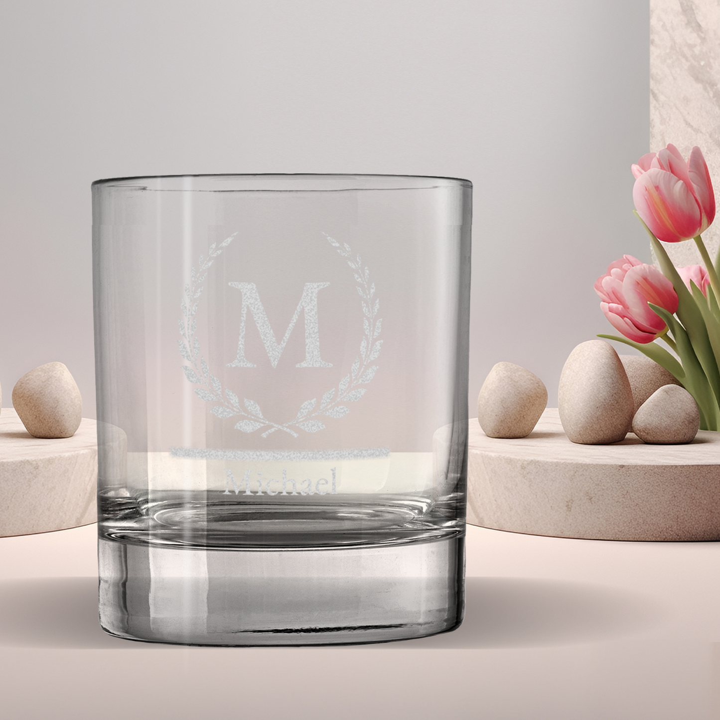 Personalized Laser Engraved Whiskey Glass or Tumbler For Him