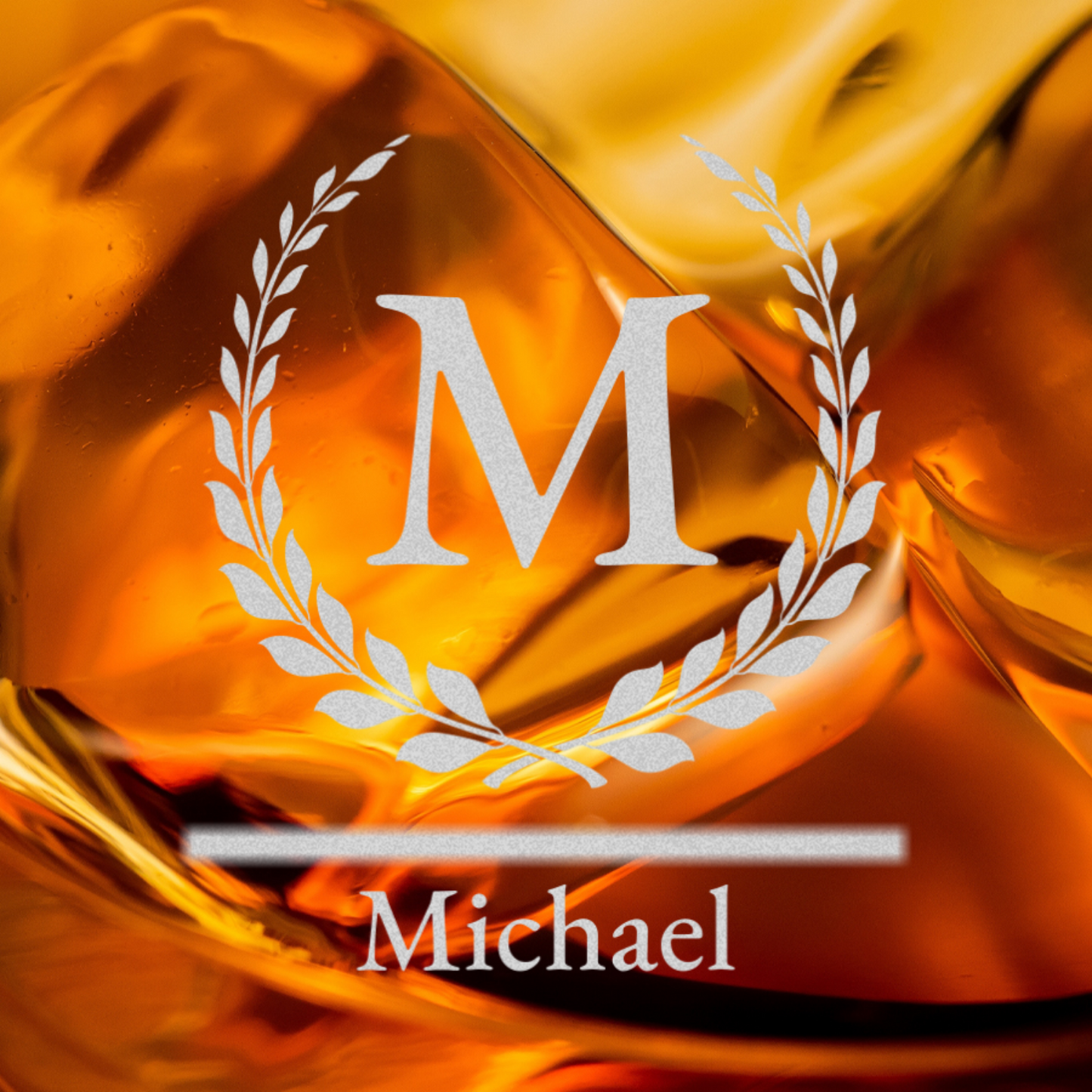 Personalized Laser Engraved Whiskey Glass or Tumbler For Him