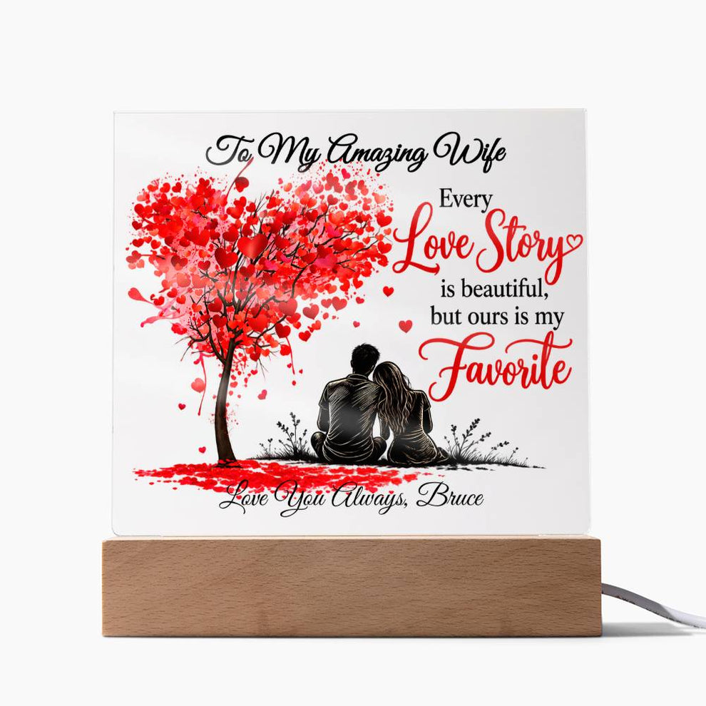 Personalized To My Amazing Wife-My Favorite Love Story – Mom's Right ...