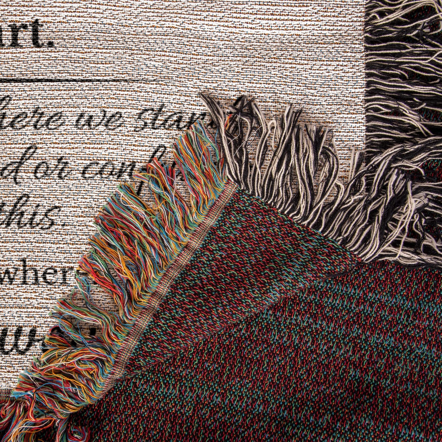 To My  Beautiful Wife Woven Heirloom Blanket- Keepsake Forever Love Letter