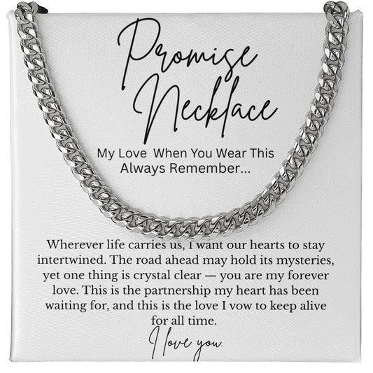 Promise Necklace – Forever Love Partner Gift with Message Card