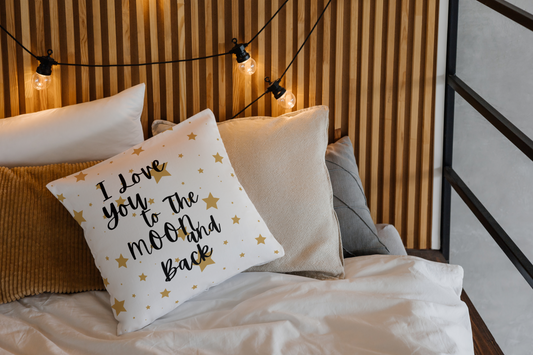 I love you to the Moon 16in Pillow Medium Square Pillow
