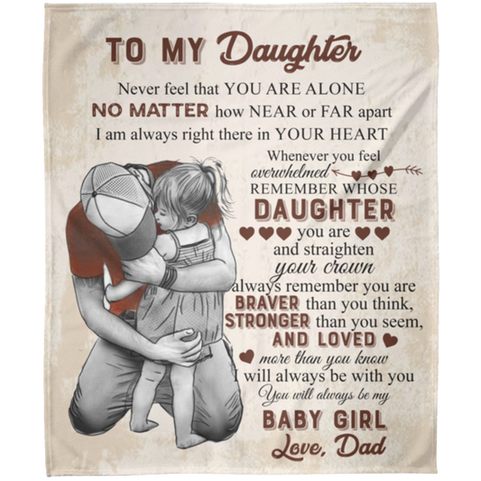 To My Daughter | Arctic Fleece Blanket 50x60