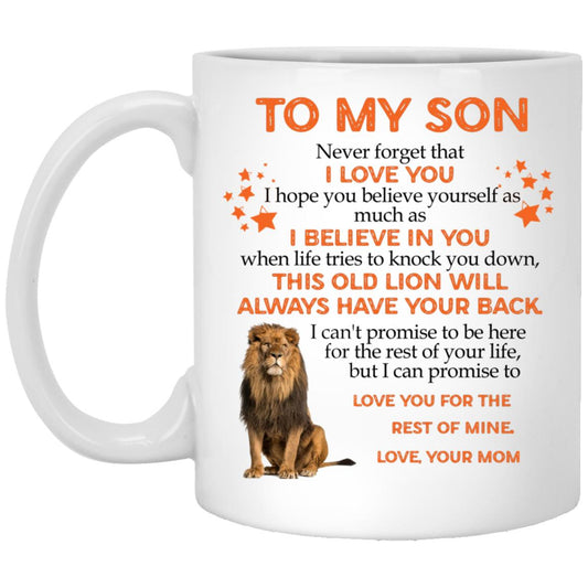 Son Mugs MY SON  I LOVE YOU LION  MUG