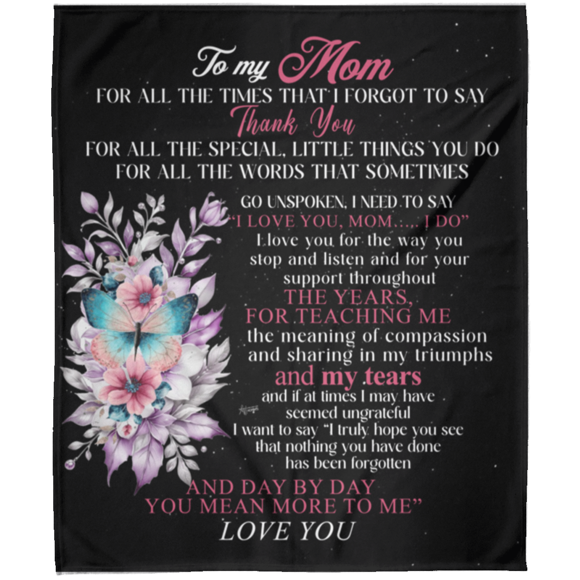 To My Mom | FLM Arctic Fleece Blanket 50x60
