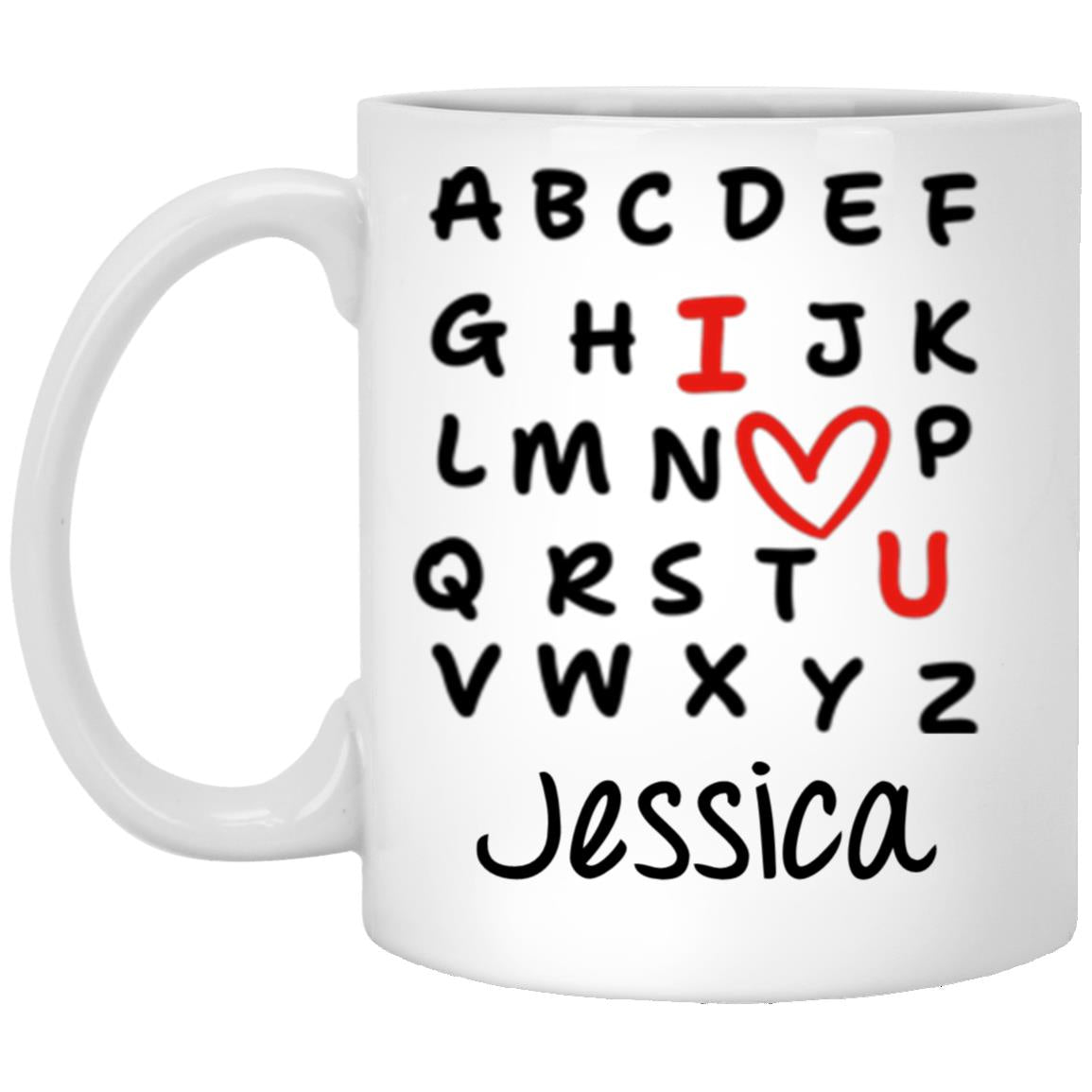 PERSONALIZED ALPHABET 110Z MUG