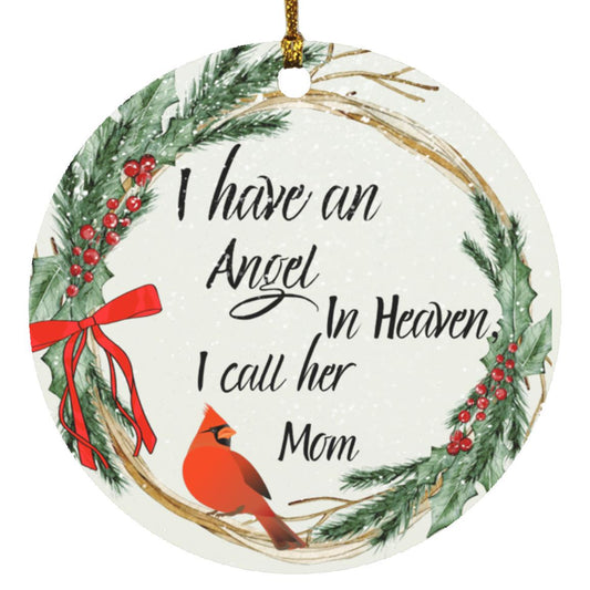 MOM'S MEMORIAL  CHRISTMAS ORNAMENT