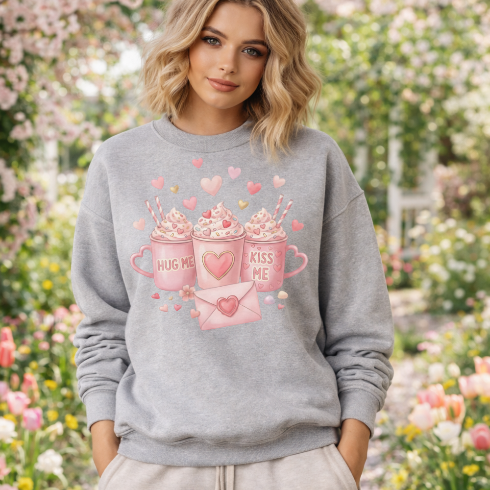 Women's Hug Me Love Me Sweatshirt -T-Shirt