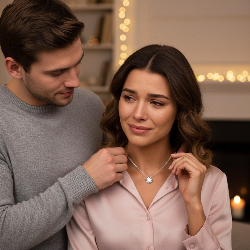 Gift For Wife "My Love and Best Friend" Eternity Knot Necklace
