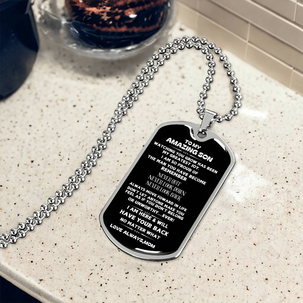 To My Son-Dog Tag