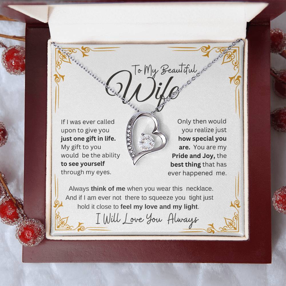 MY BEAUTIFUL WIFE I WILL ALWAYS LOVE YOU