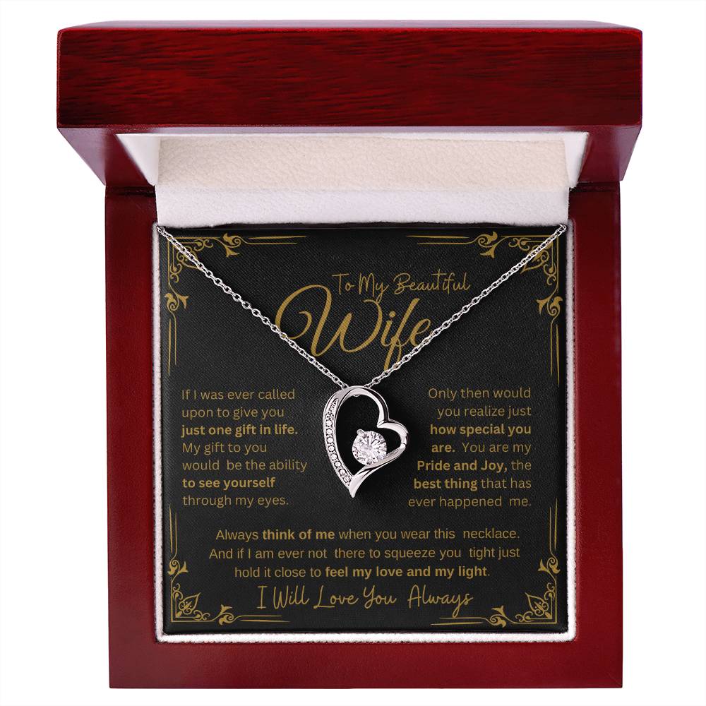 MY BEAUTIFUL WIFE YOU ARE SPECIAL TO ME  FOREVER NECKLACE
