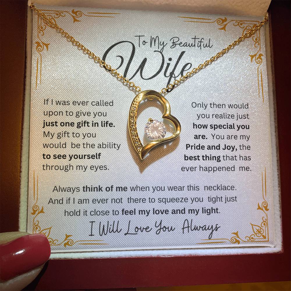 MY BEAUTIFUL WIFE I WILL ALWAYS LOVE YOU