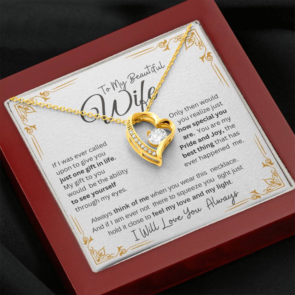MY BEAUTIFUL WIFE I WILL ALWAYS LOVE YOU