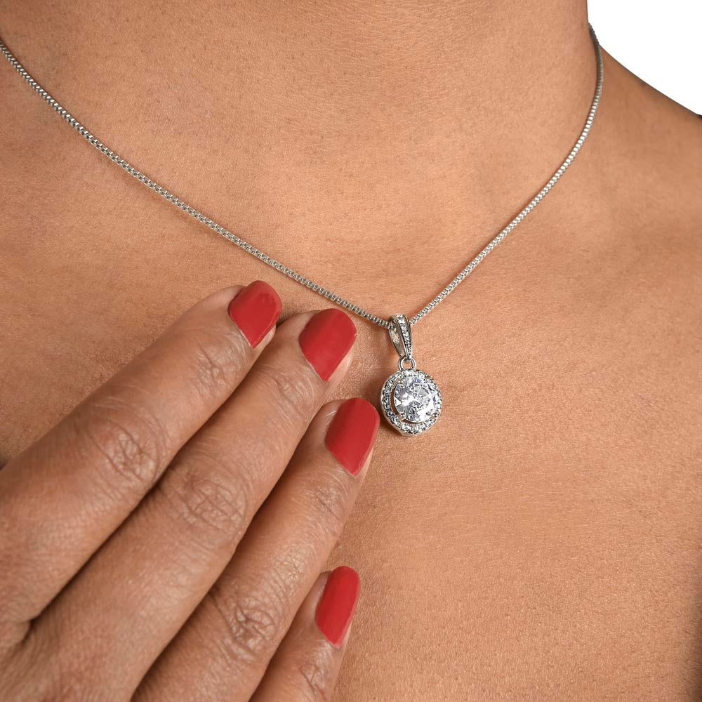 To My Daughter Fix Your Crown-Eternal Hope  Necklace