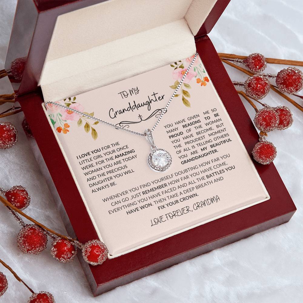 To My Granddaughter-Eternal Hope Necklace
