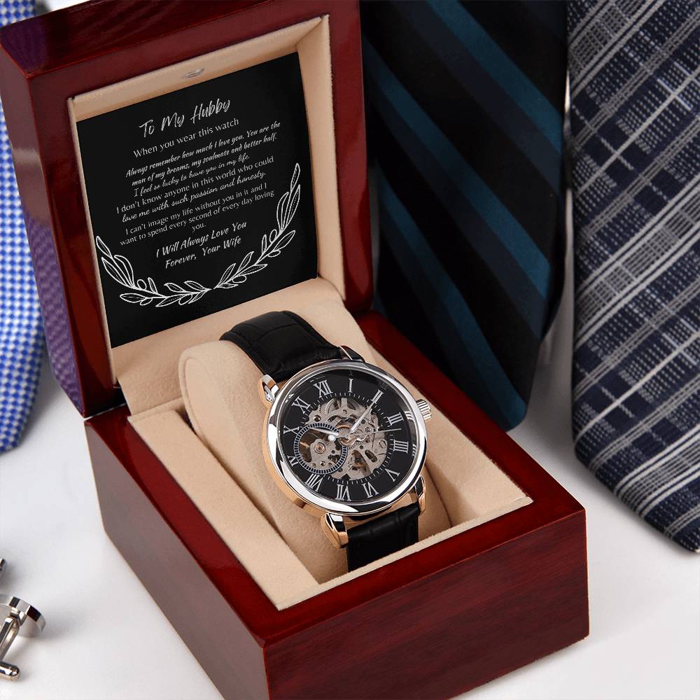 TO MY HUBBY| CLASSIC TIMEPIECE WATCH