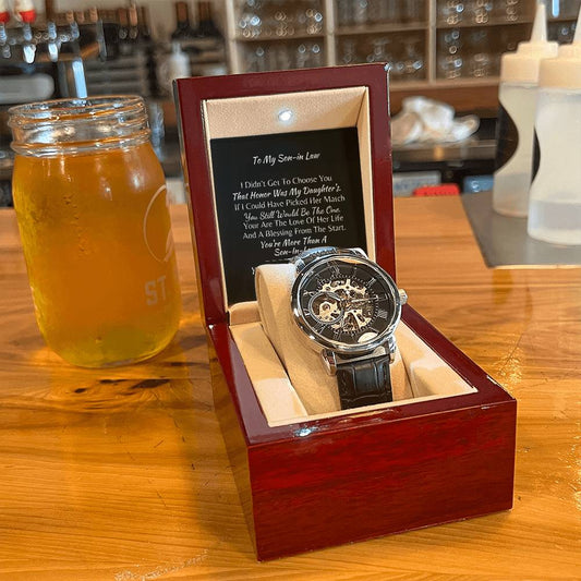 To My New Son-In-Law| LUXURY PERSONALIZED MEN'S WATCH