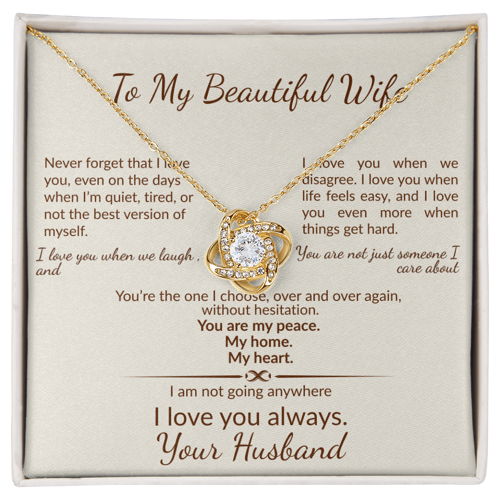 Never Forget That I Love You-Gift to My Wife