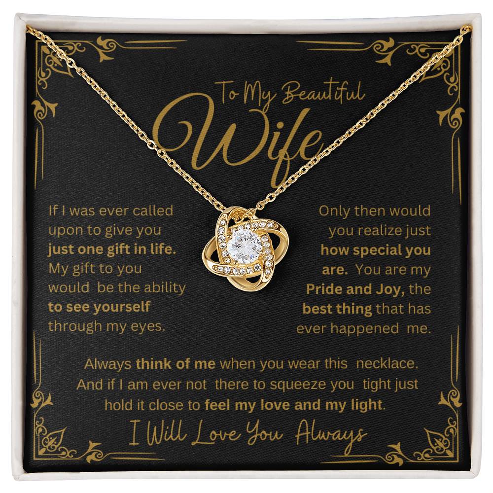I WILL ALWAYS LOVE YOU FOREVER | KNOT NECKLACE