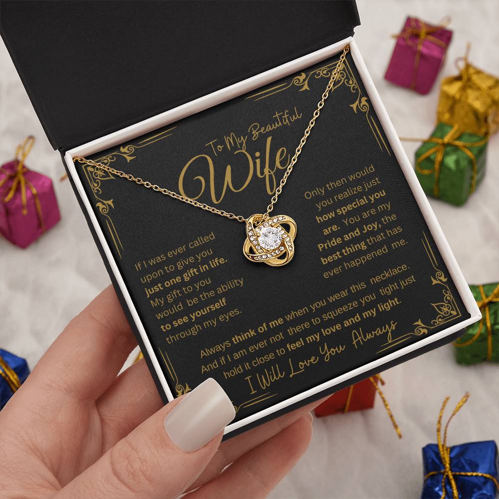 I WILL ALWAYS LOVE YOU FOREVER | KNOT NECKLACE
