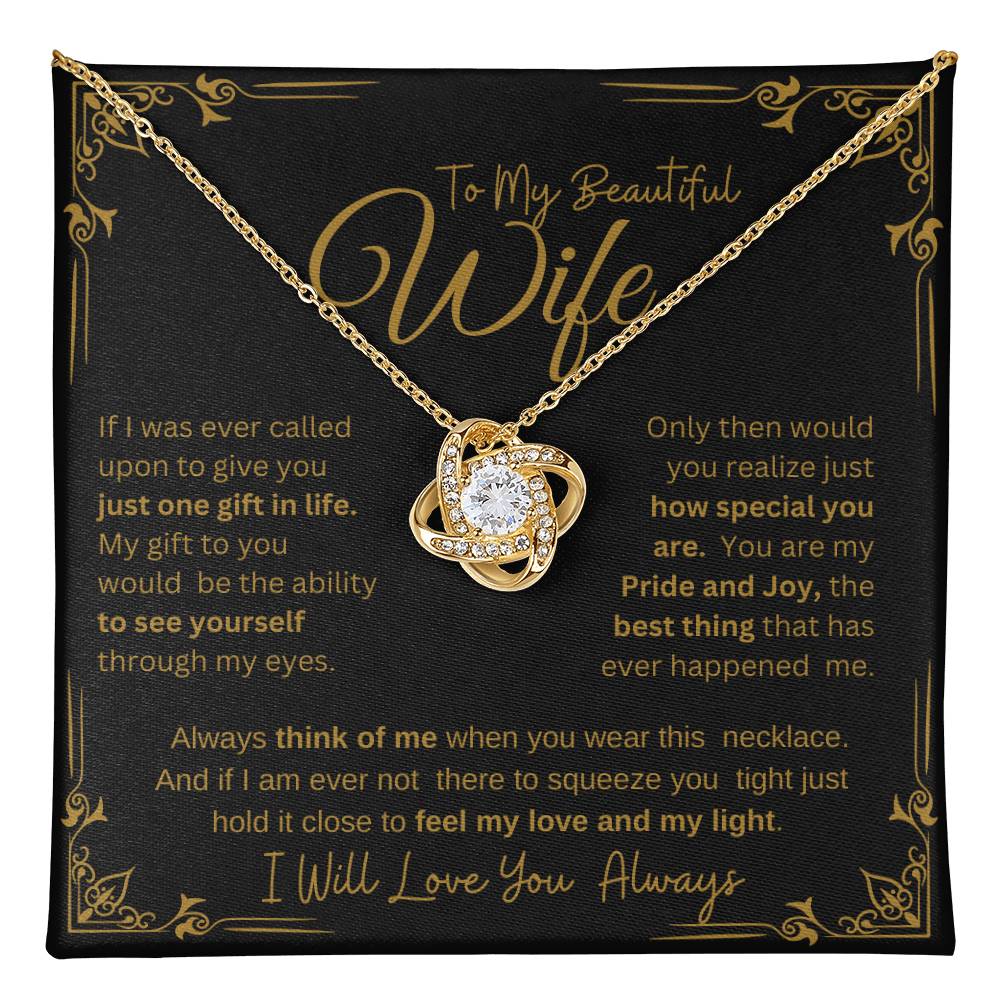 I WILL ALWAYS LOVE YOU FOREVER | KNOT NECKLACE