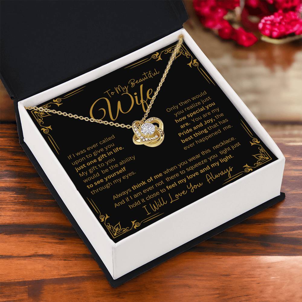 I WILL ALWAYS LOVE YOU FOREVER | KNOT NECKLACE
