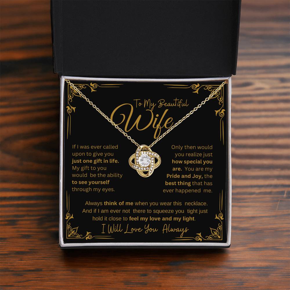 I WILL ALWAYS LOVE YOU FOREVER | KNOT NECKLACE
