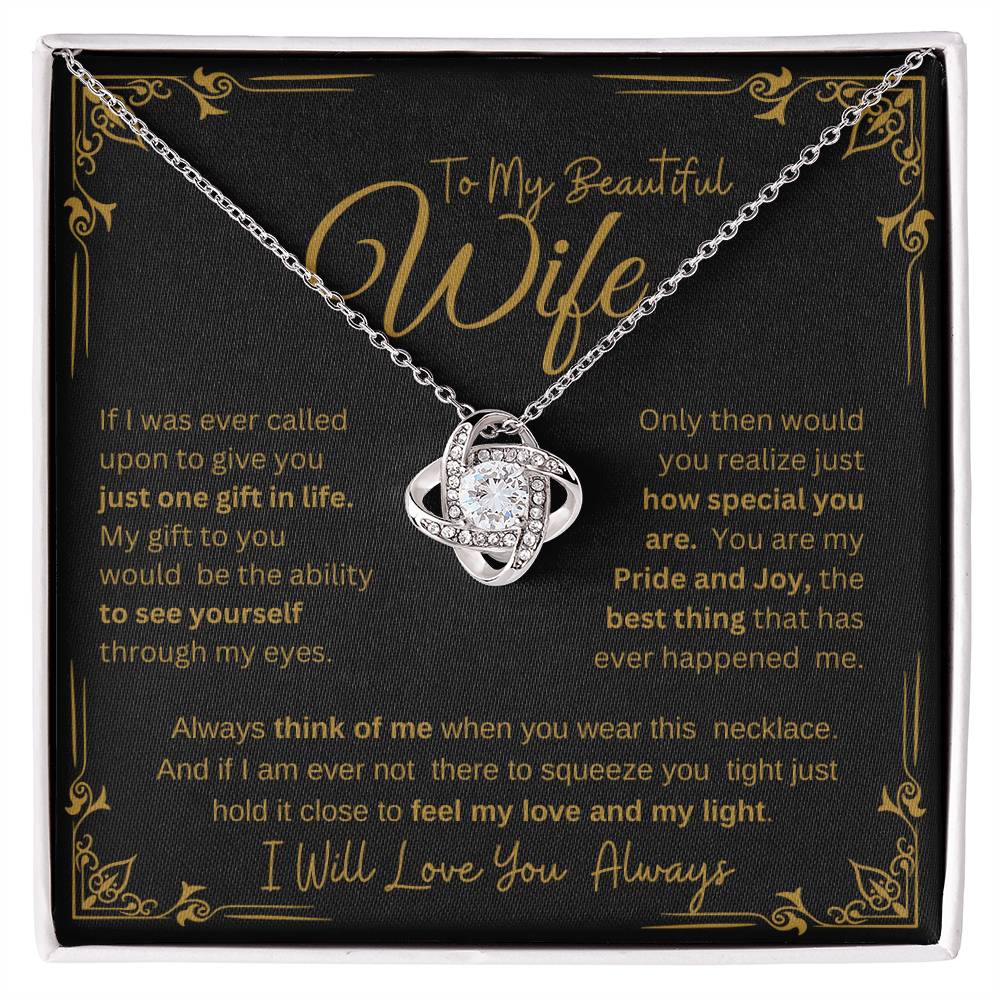 I WILL ALWAYS LOVE YOU FOREVER | KNOT NECKLACE