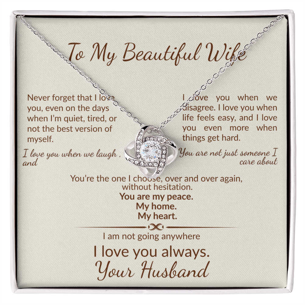 Never Forget That I Love You-Gift to My Wife