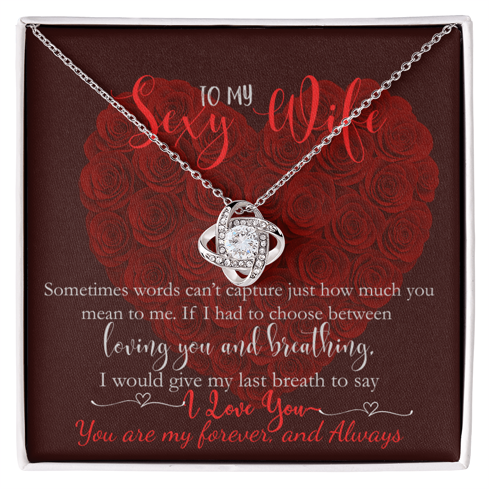 (Limited Edition)-To My Wife My Last Breath Would Say I Love You Necklace Gift