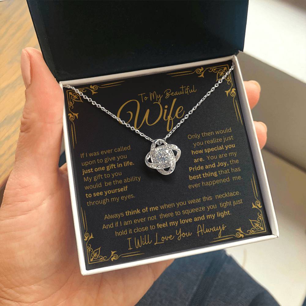 I WILL ALWAYS LOVE YOU FOREVER | KNOT NECKLACE