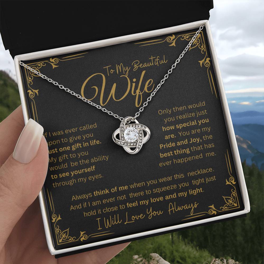 I WILL ALWAYS LOVE YOU FOREVER | KNOT NECKLACE