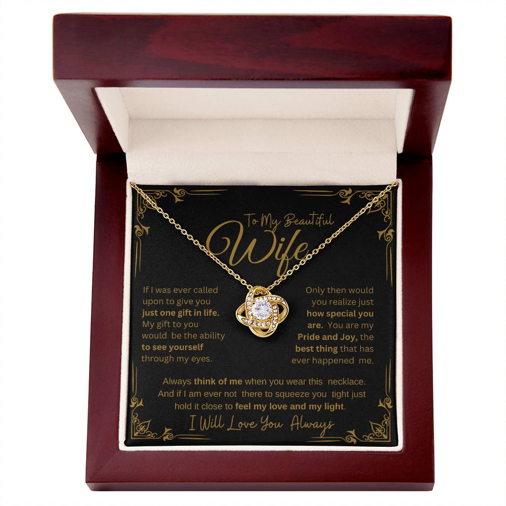 I WILL ALWAYS LOVE YOU FOREVER | KNOT NECKLACE