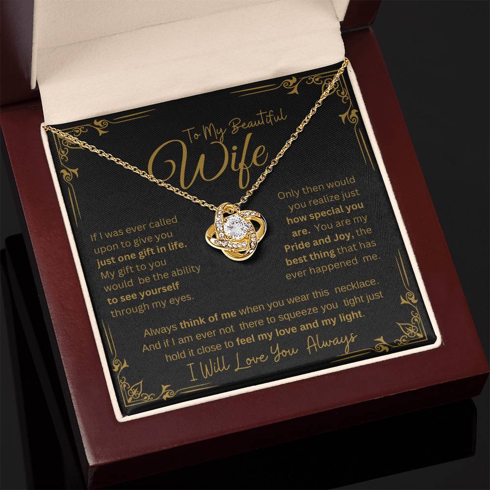 I WILL ALWAYS LOVE YOU FOREVER | KNOT NECKLACE
