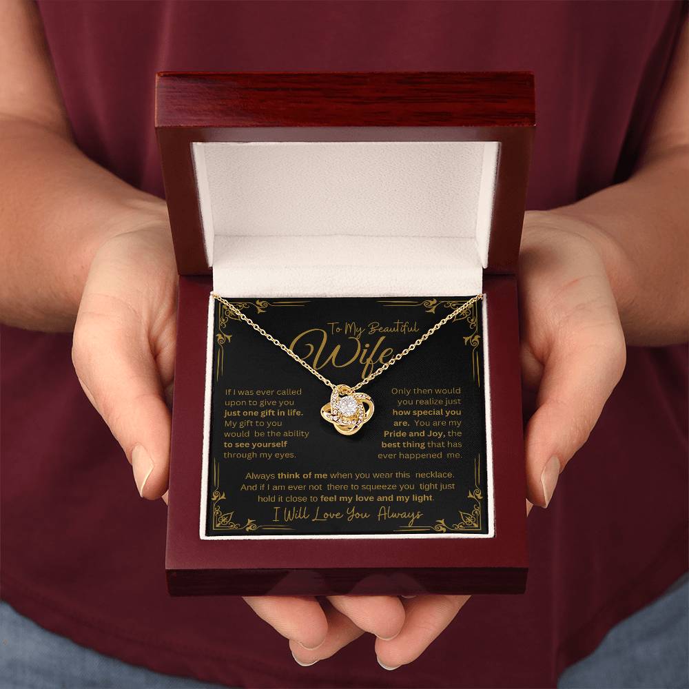 I WILL ALWAYS LOVE YOU FOREVER | KNOT NECKLACE